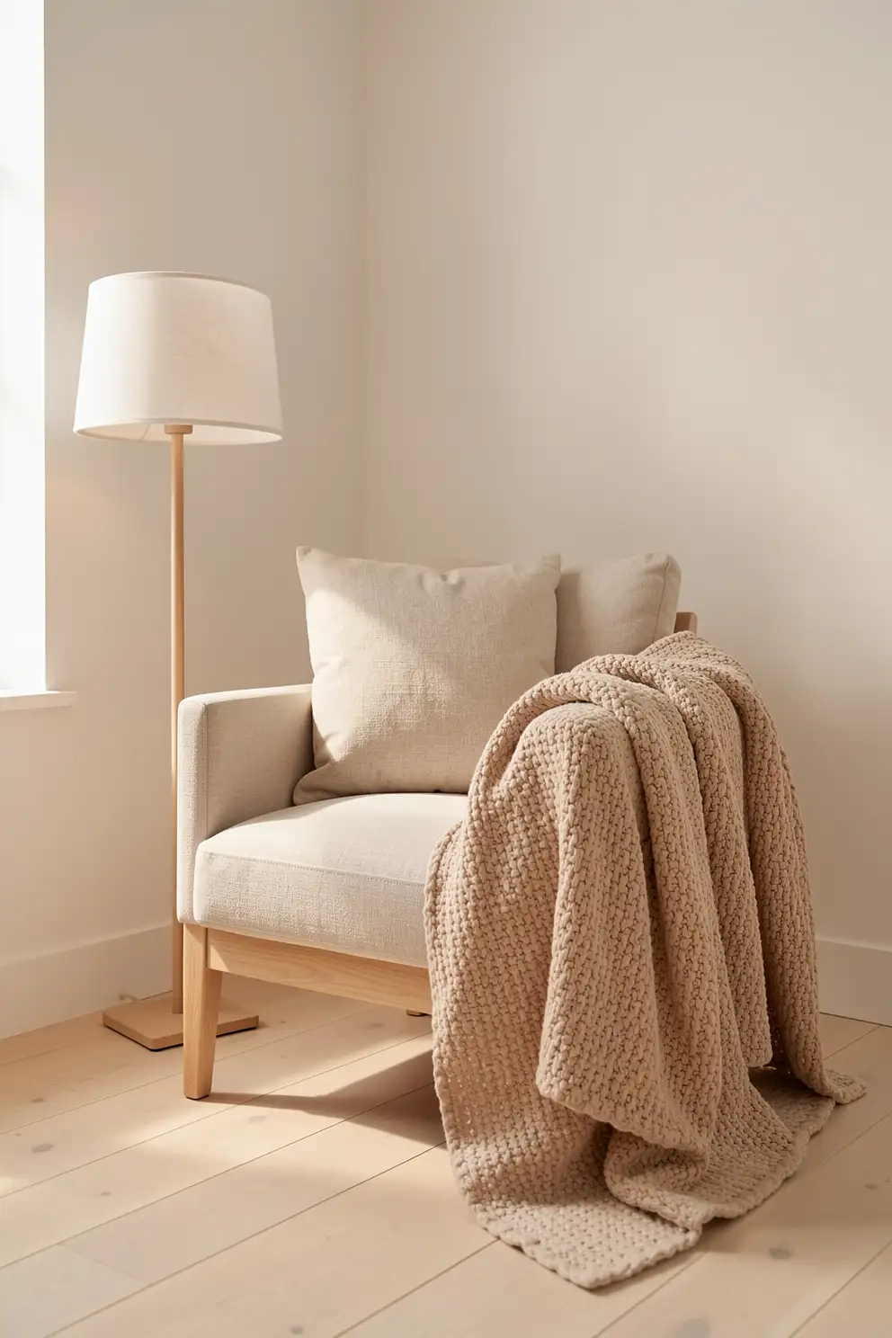 Soften a Reading Chair Without Clutter