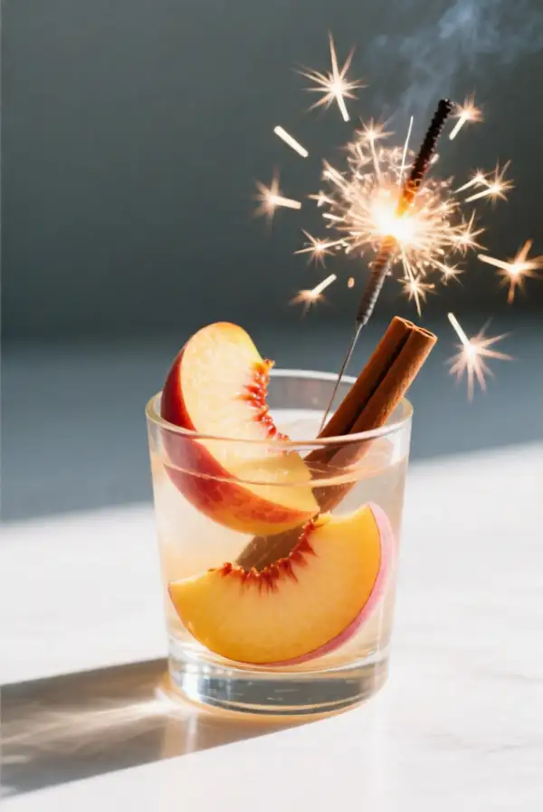 Spiced Peach Sparkler