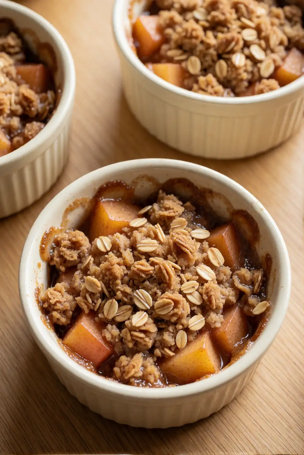 Spiced Pear Crumble Cups