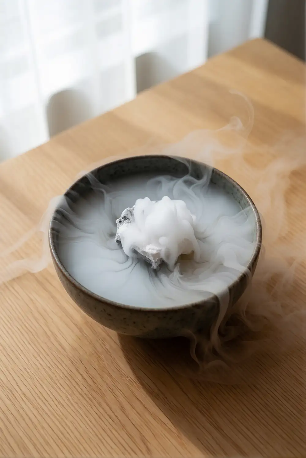 Spider Web Dry-Ice Experiment