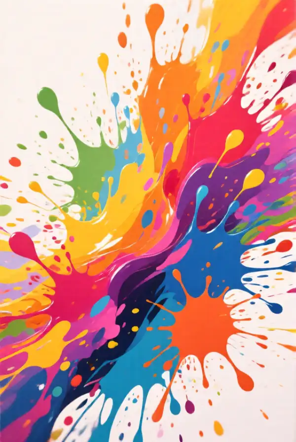 Splashes of Vibrant Colors