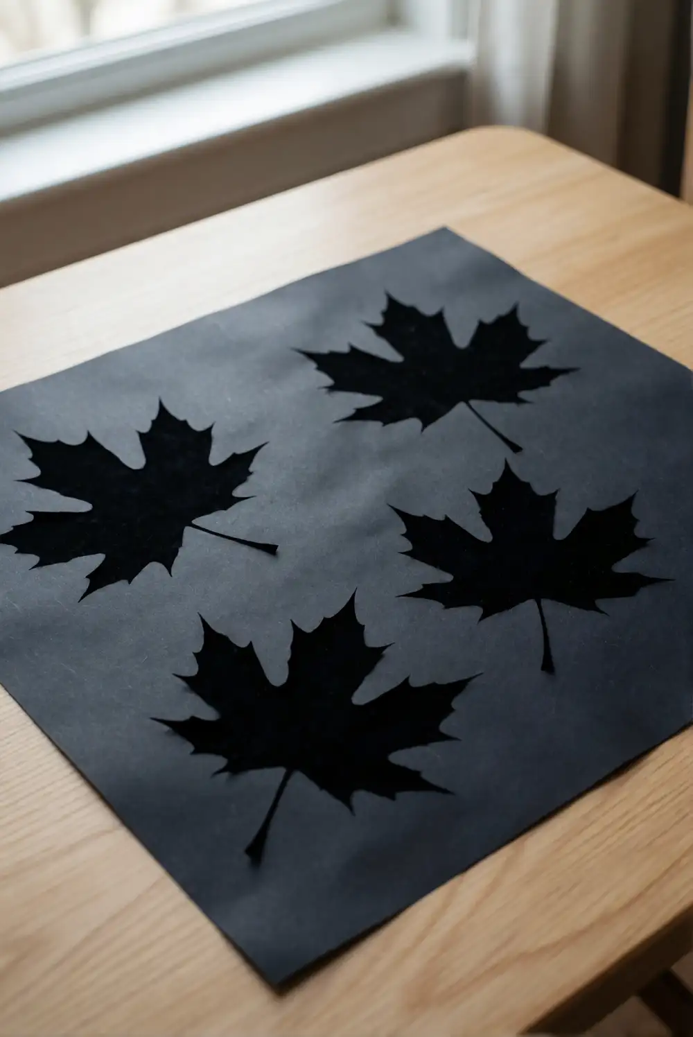 Spooky Leaf Silhouettes