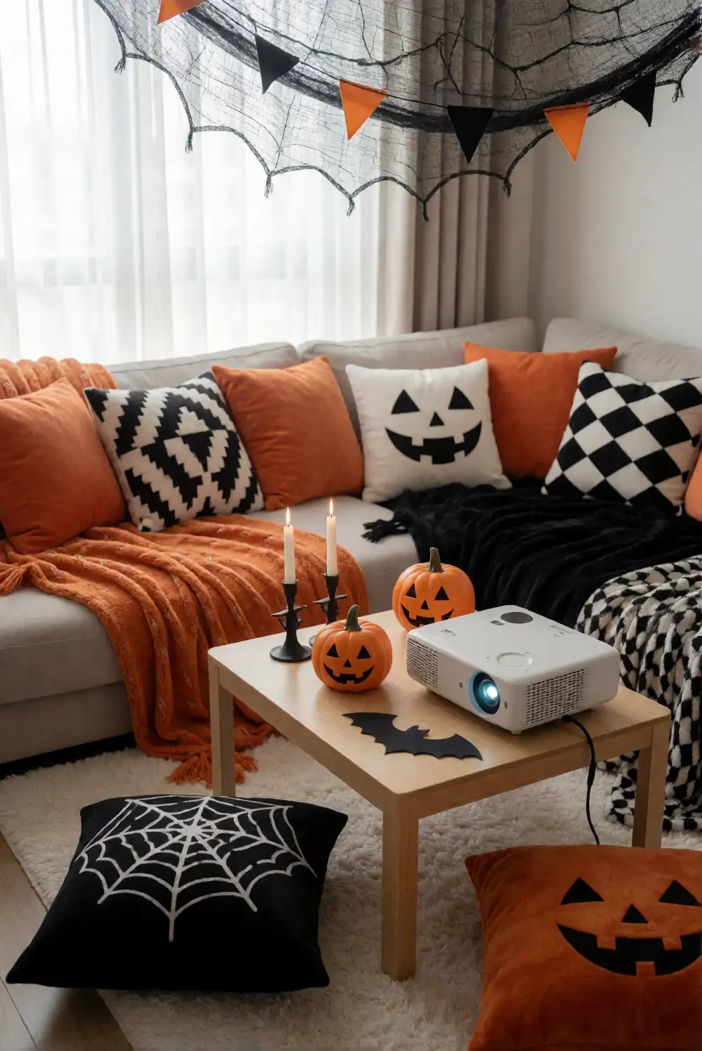 Spooky Movie Marathon Setup