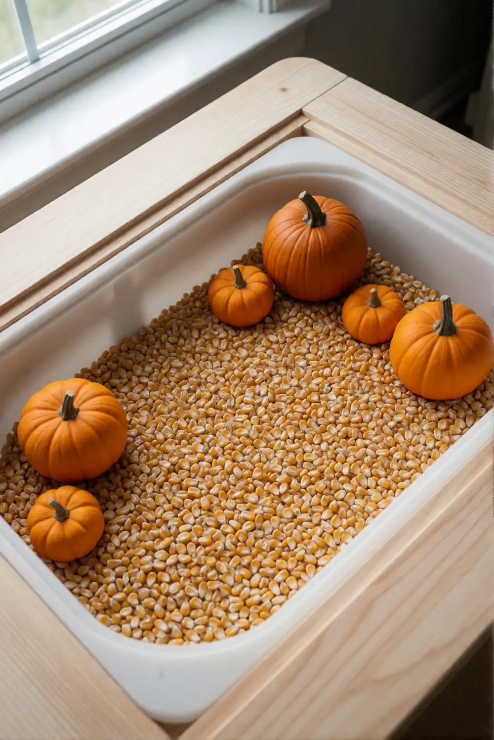Spooky Pumpkin Patch Sensory Bin