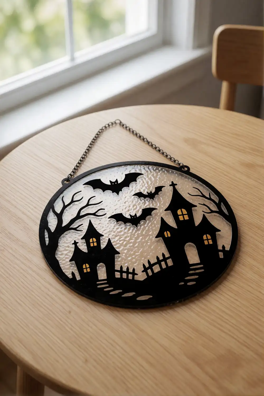 Spooky Silhouette Suncatchers