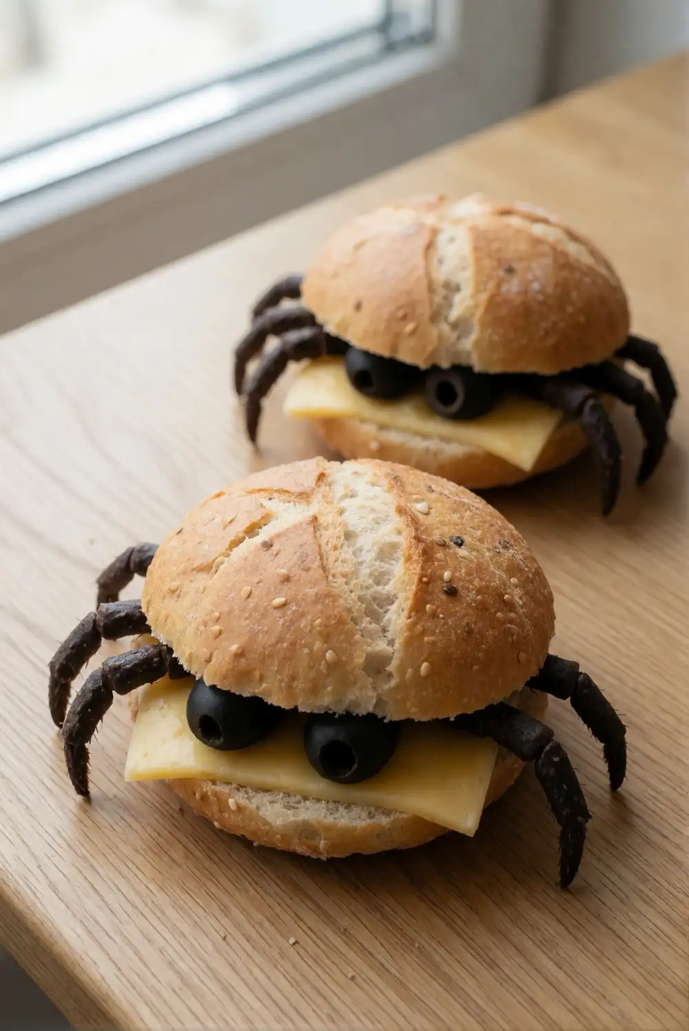 Spooky Spider Sandwiches