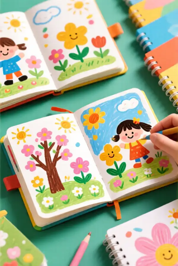 Spring-Themed Visual Journals