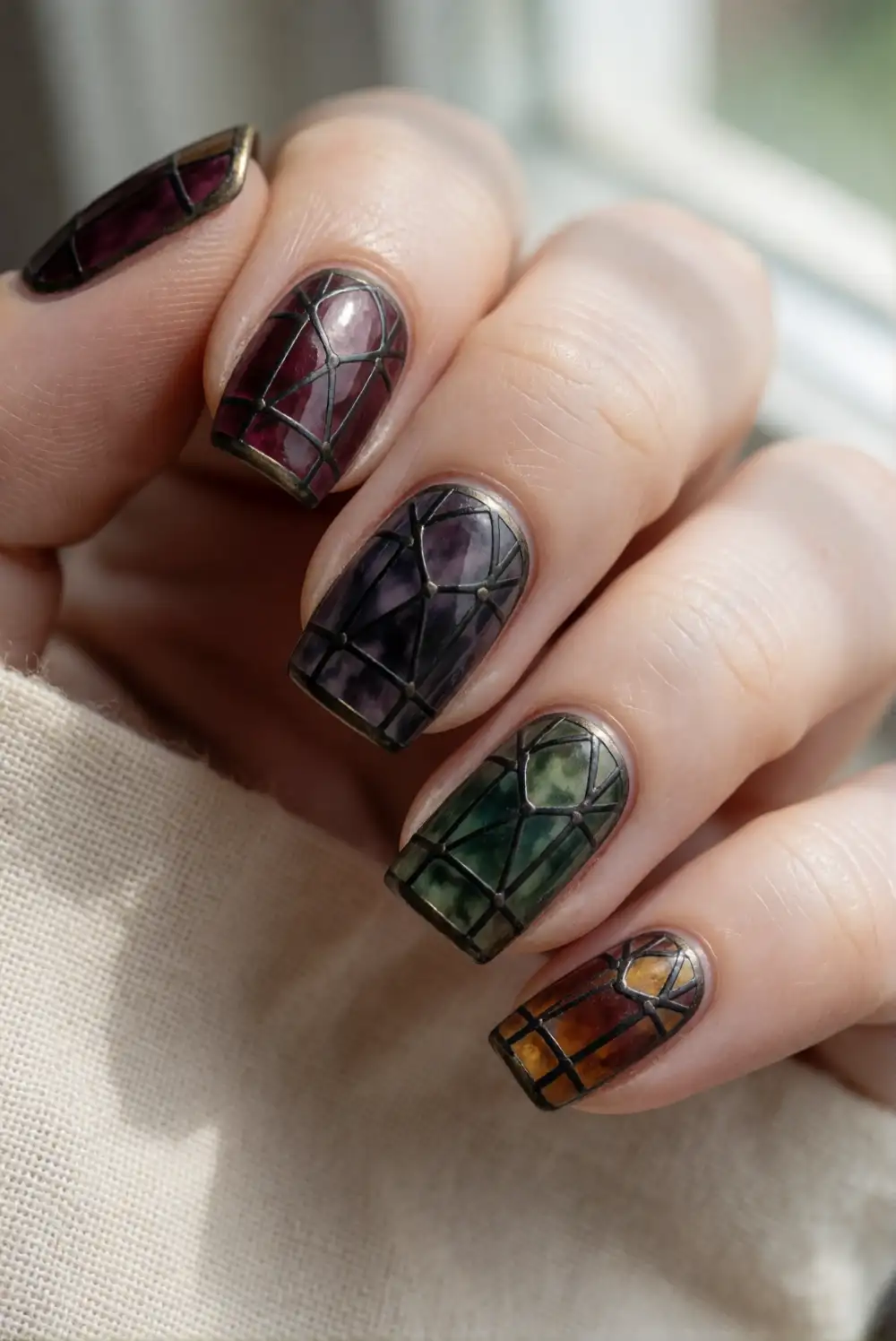 Stained Glass Window Nails