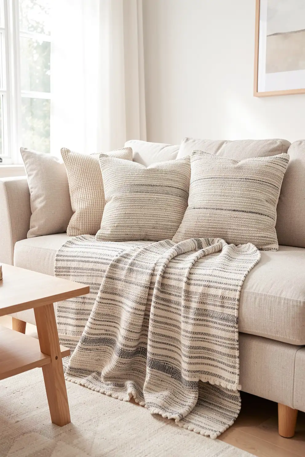 Striped Textured Throws For Easy Styling