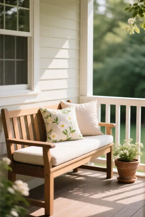 Style a Bench With Fresh Cushions