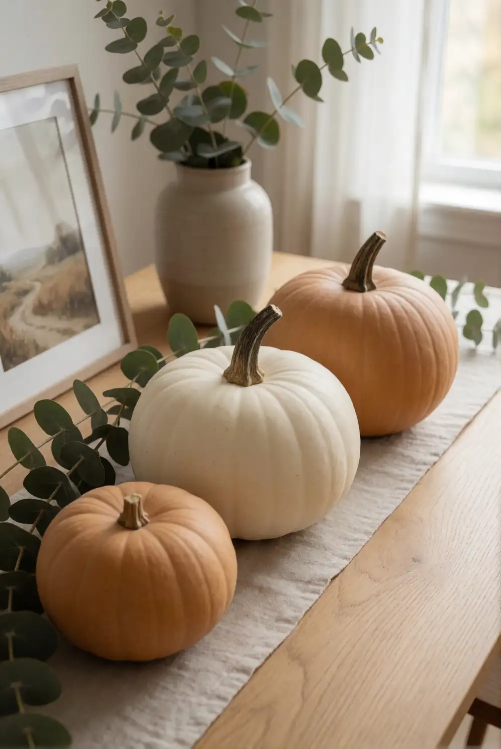 Style a Layered Pumpkin Mantel