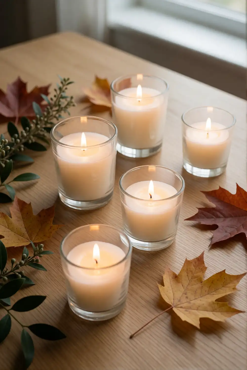Style a Soft Candlelit Center with Glass Votives