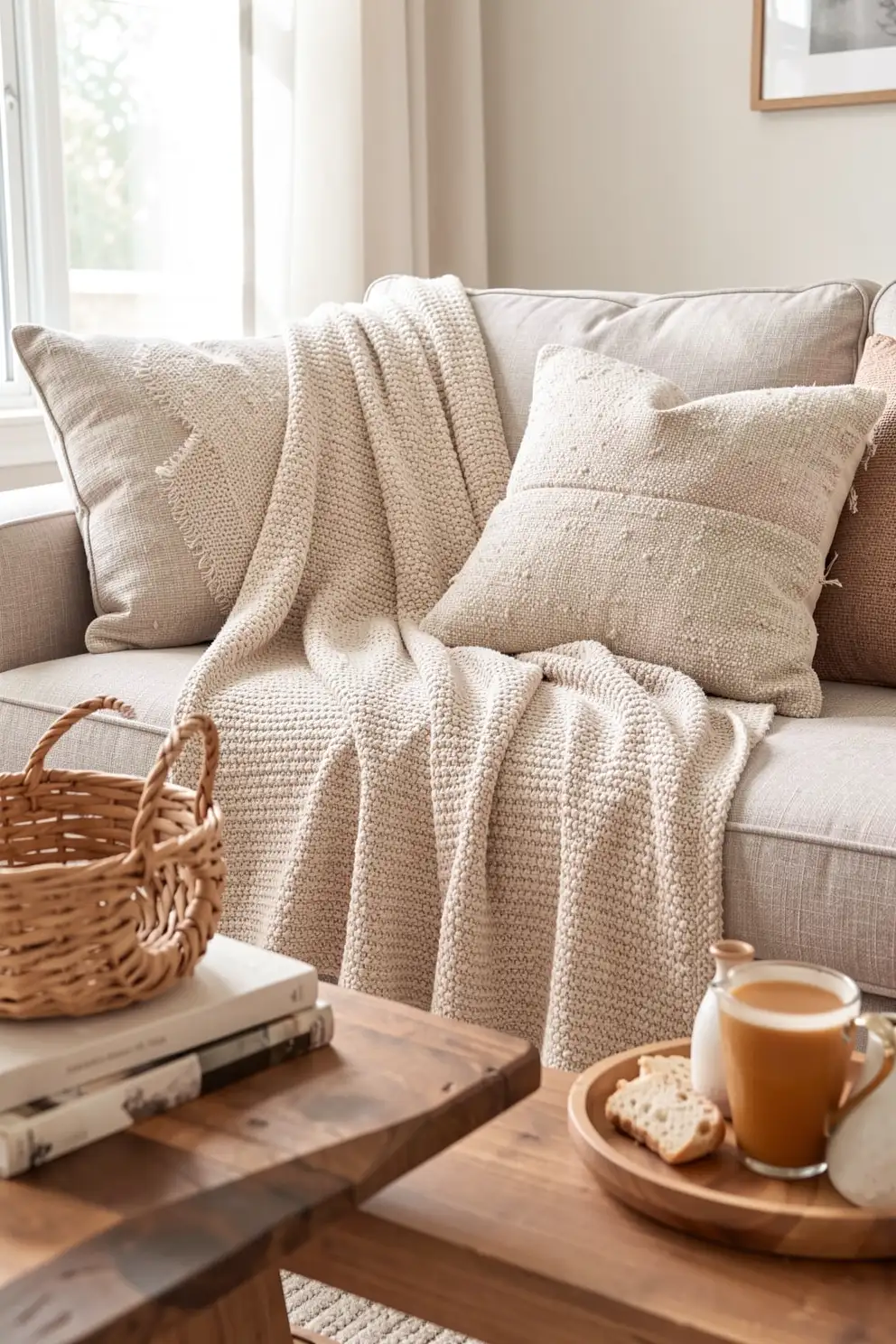 Styling Your Blanket Across the Sofa