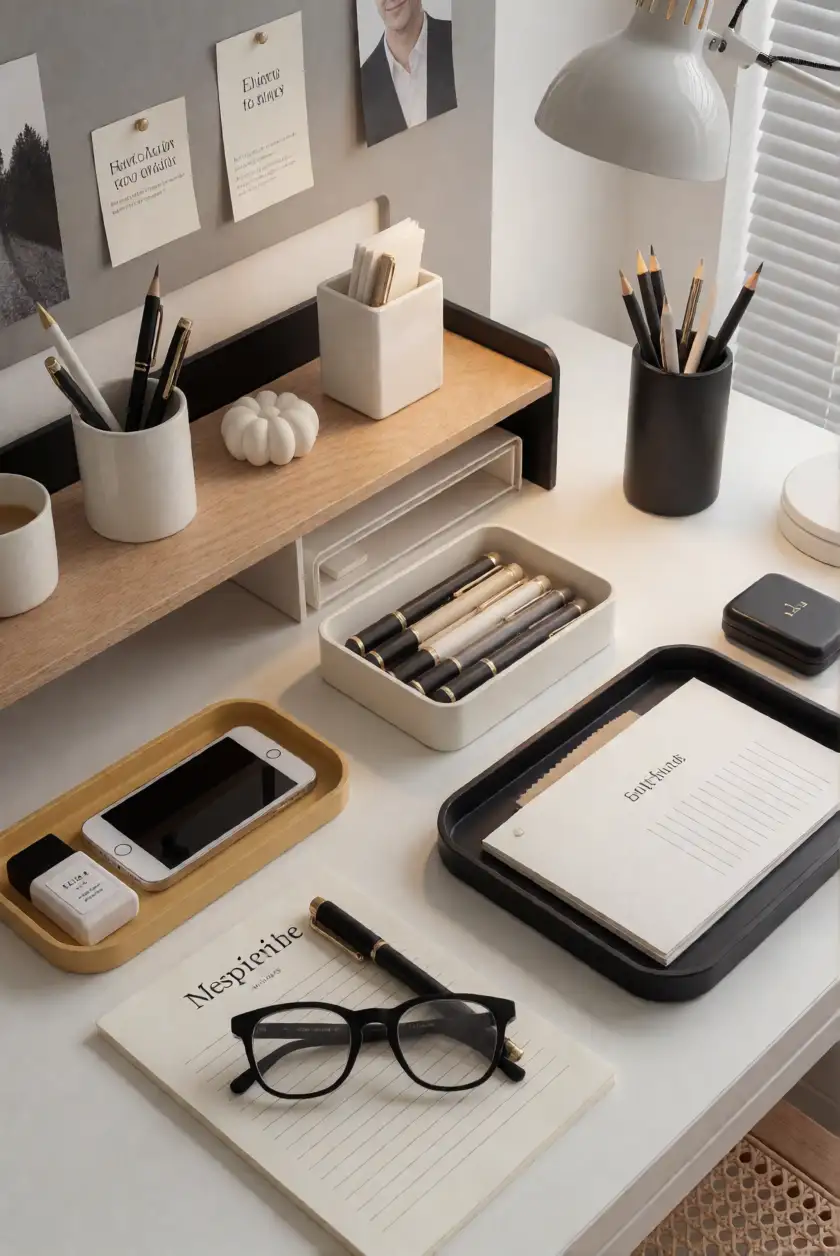 Stylish Desk Organization