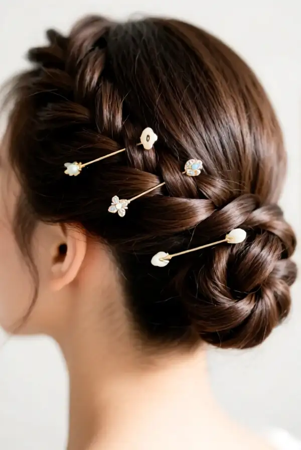 Stylish Twisted Half-Updo