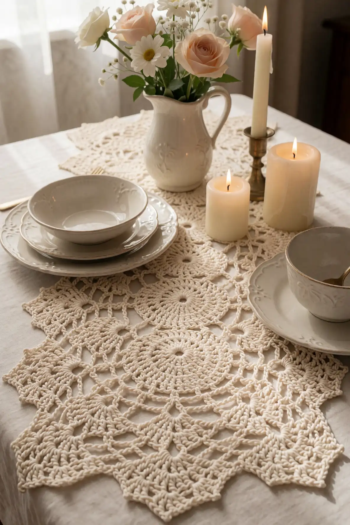Table Pieces With Delicate Vintage Energy