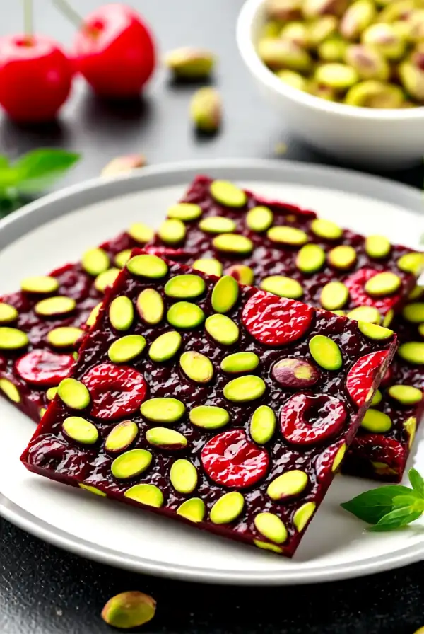 Tart Cherry and Pistachio Bark