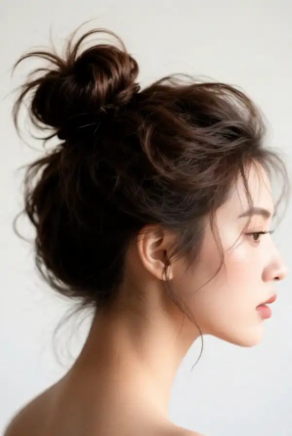 Textured Messy Bun