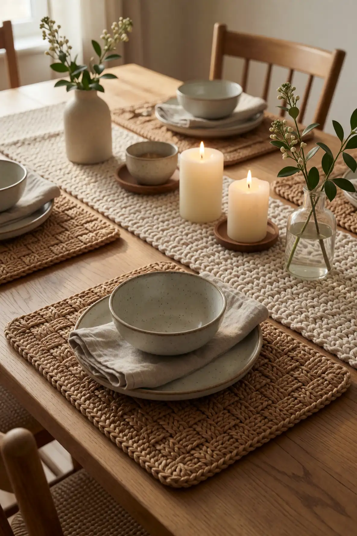 Textured Table Accents For Cozy Hosting