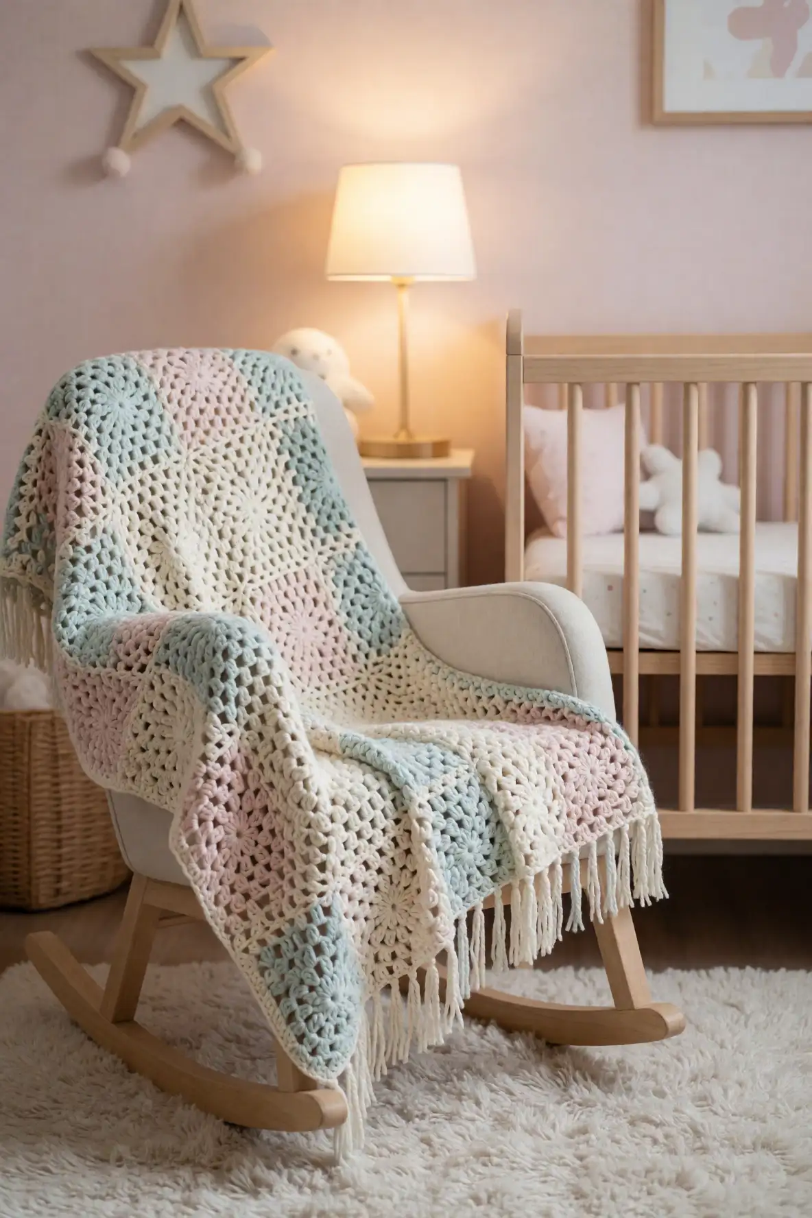 Textured Throws for a Serene Nursery