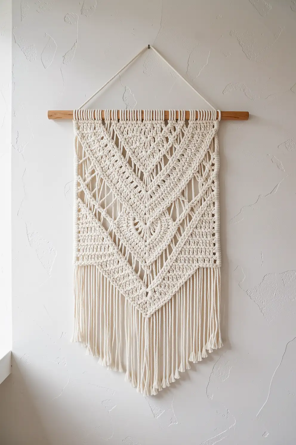 Textured Wall Hanging With Airy Negative Space