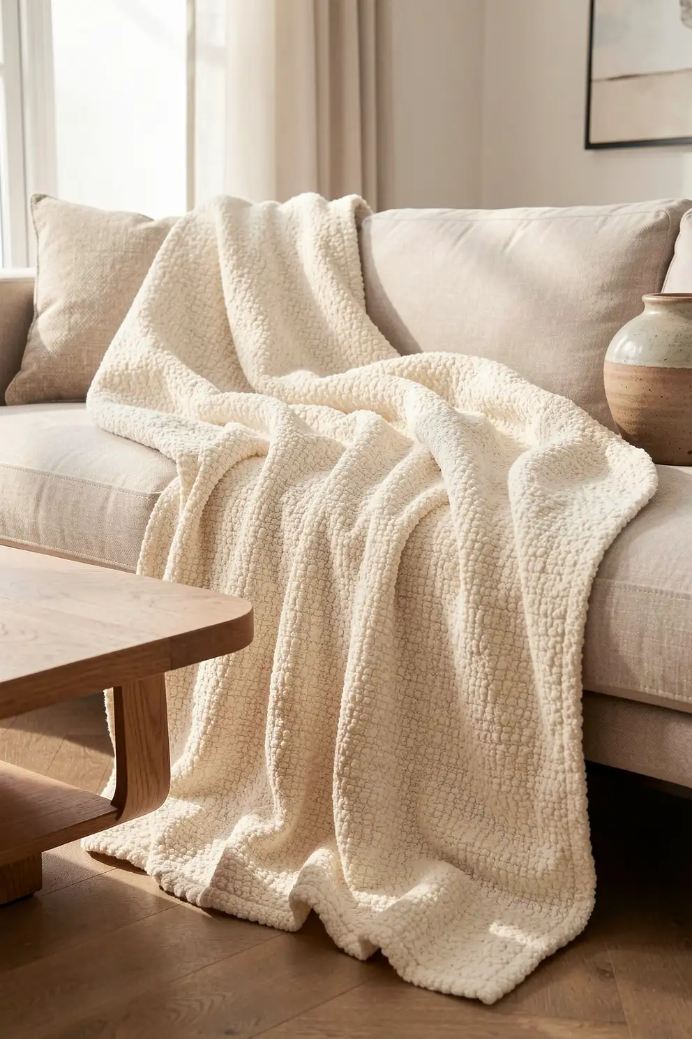 The Soft Drama of a Textured Blanket
