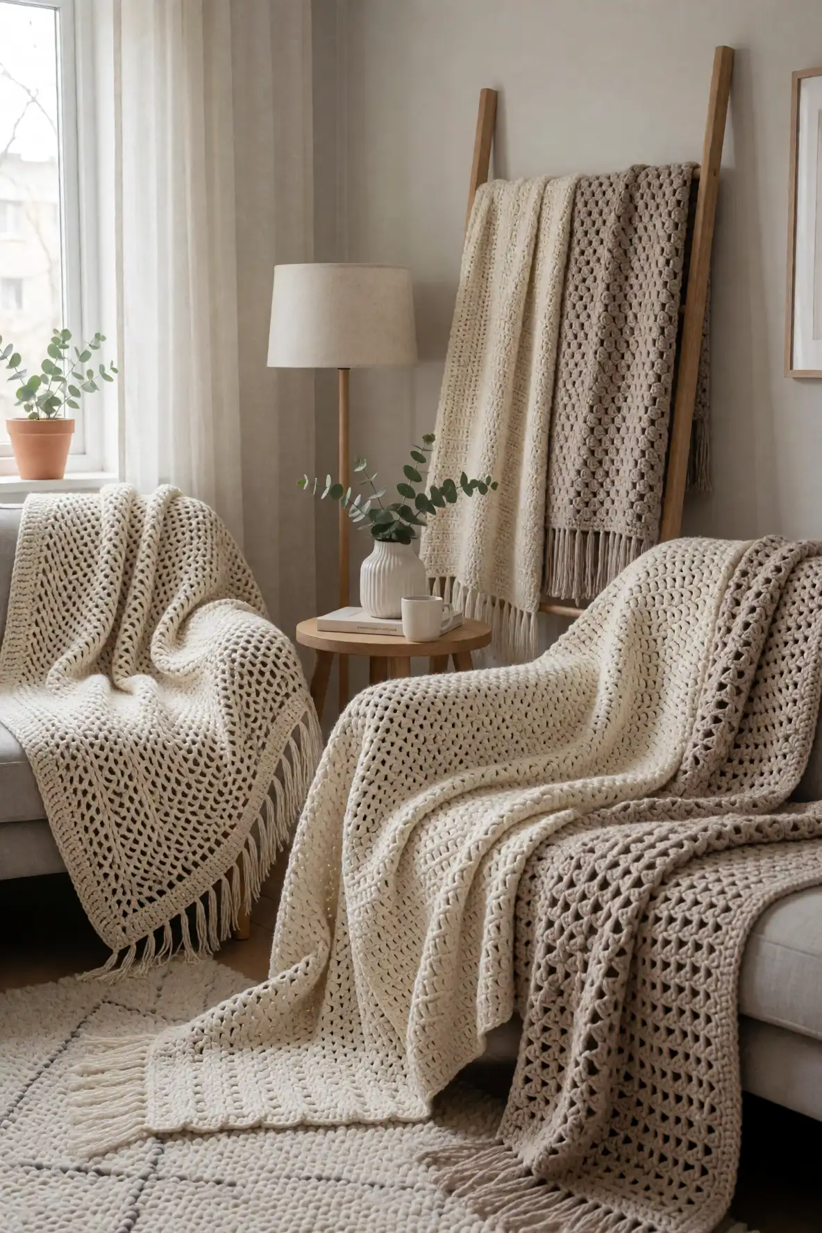 The Versatility of Neutral Crochet Blankets