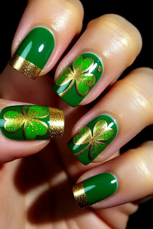 Trendy Green and Gold Designs