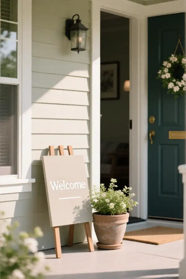 Try a Welcome Sign That Feels Minimal