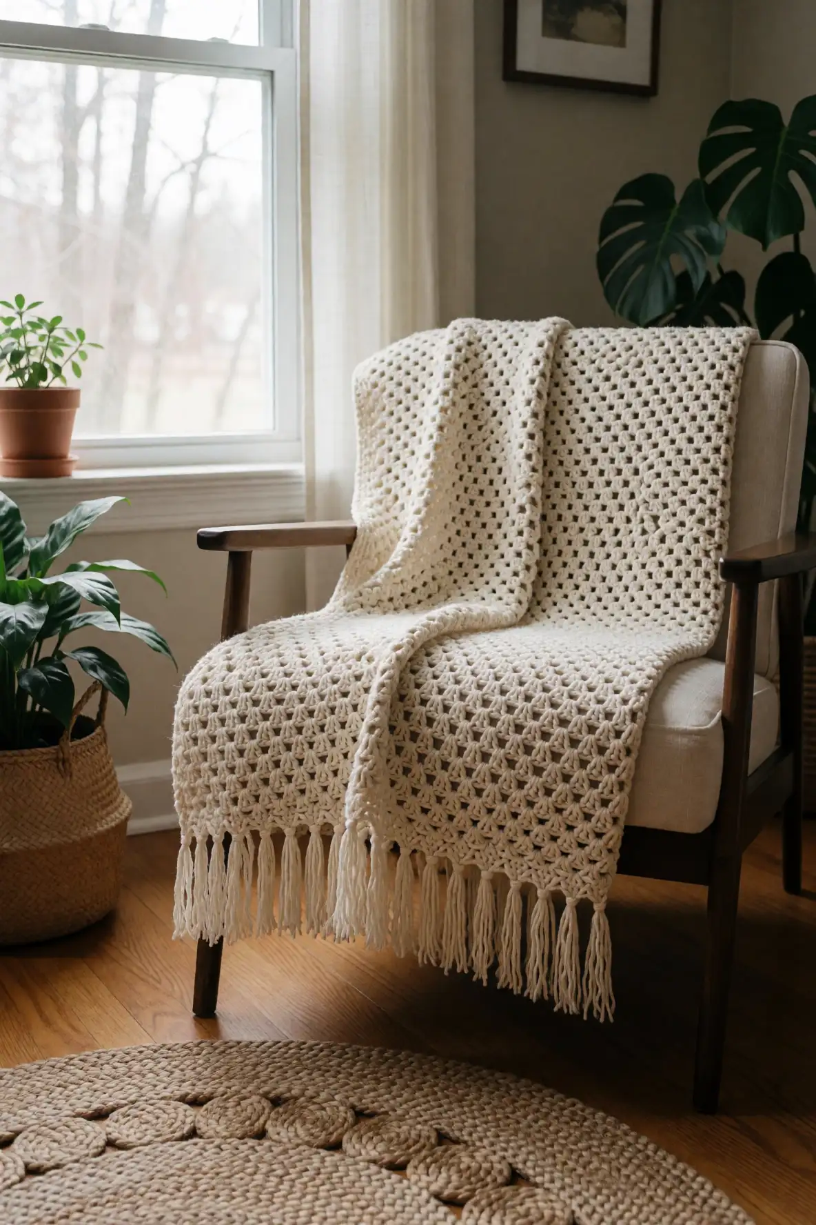 Turning a Crochet Blanket Into a Signature Home Detail