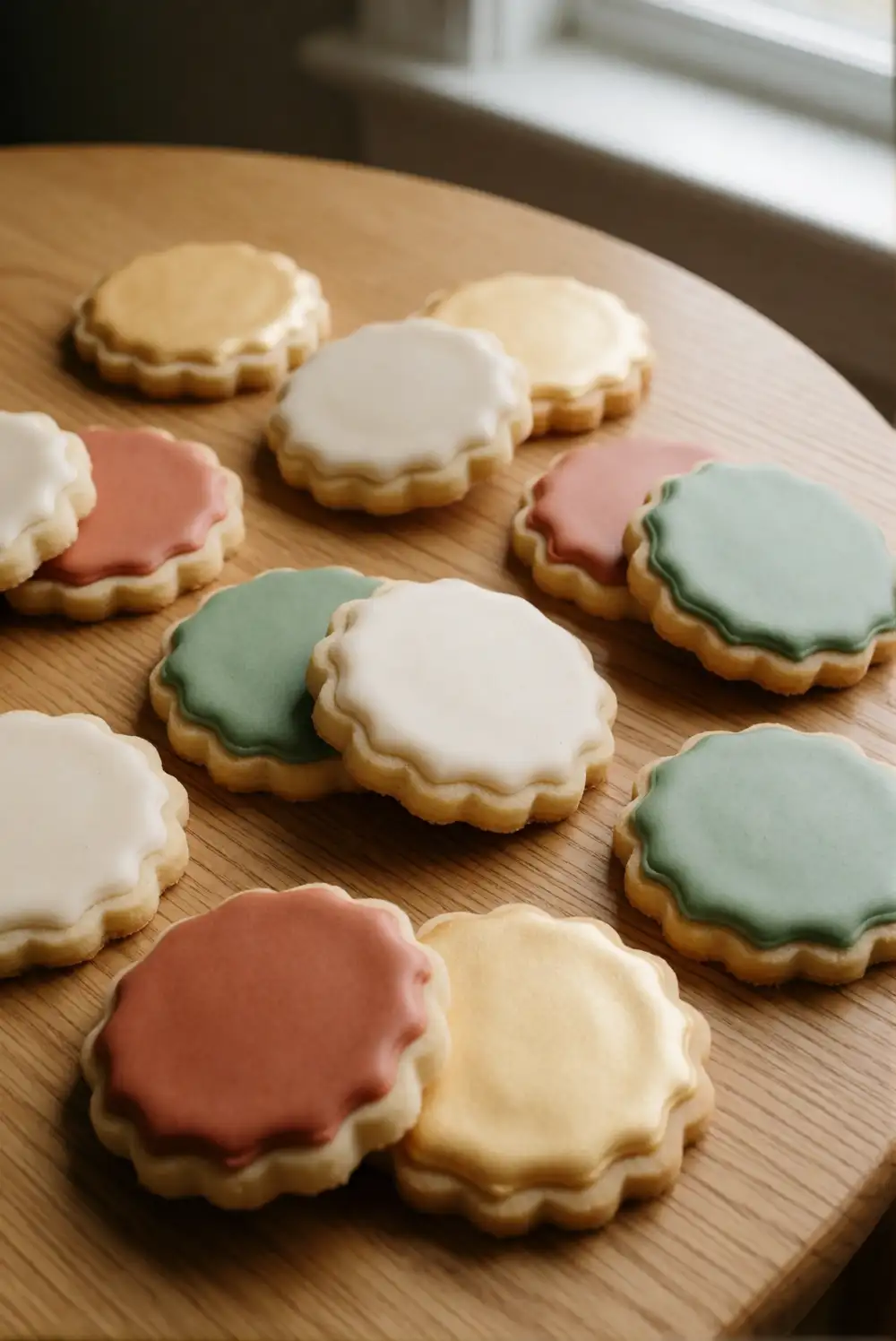 Two-Tone Scalloped Edge Cookies