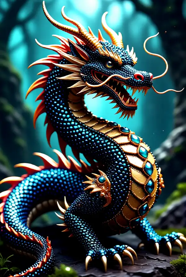 Unique Beaded Dragons