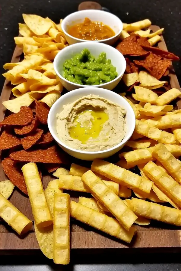 Unique Dips and Chips Board