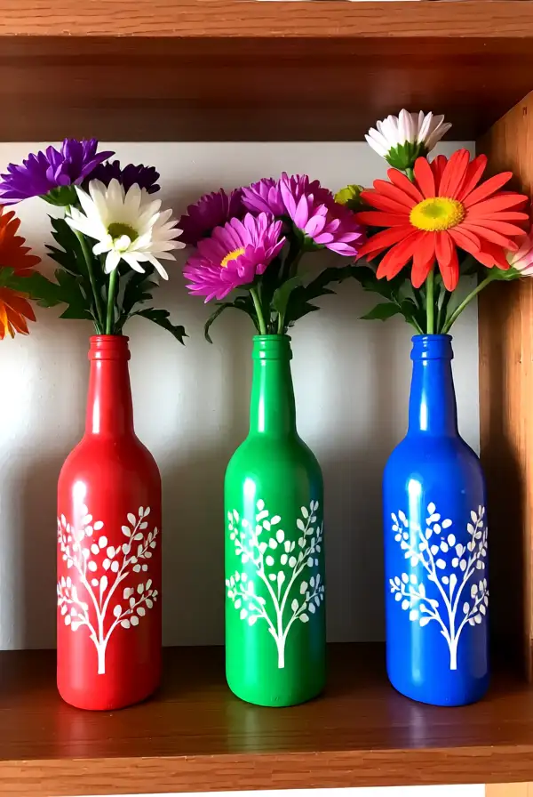 Upcycled Bottle Decorations
