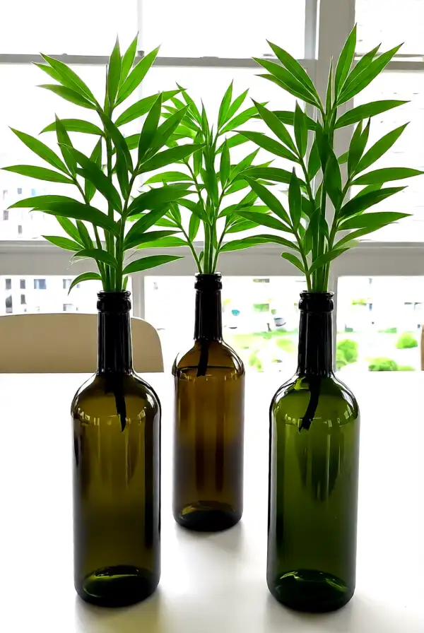 1. Upcycled Bottle Planters