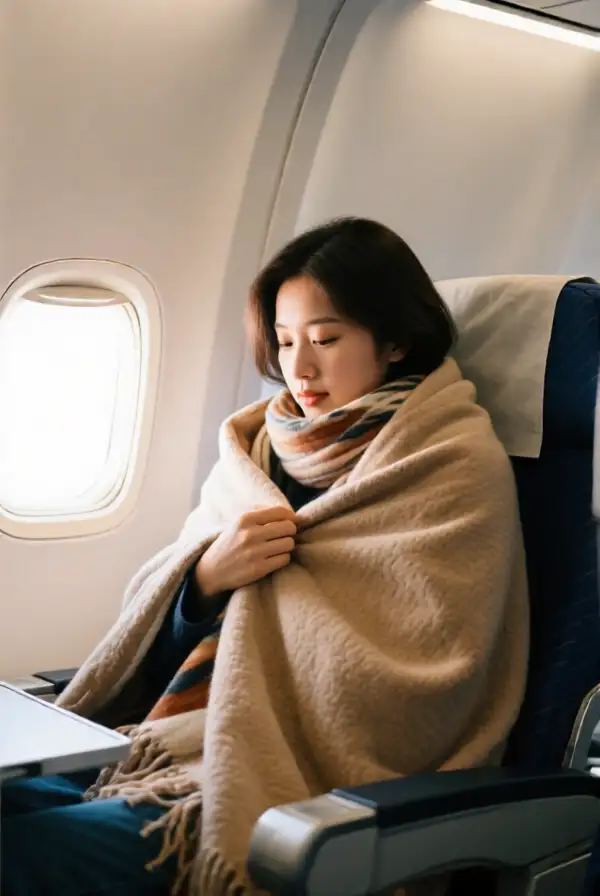 Use a Scarf as a Blanket or Pillow