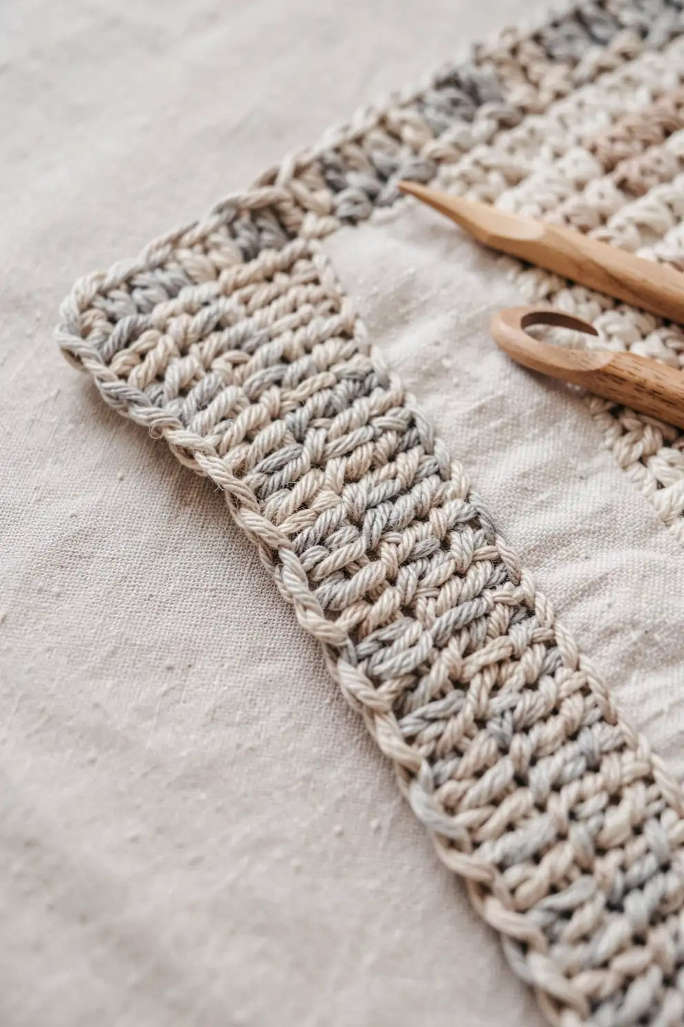 Using Linen Stitch for Borders