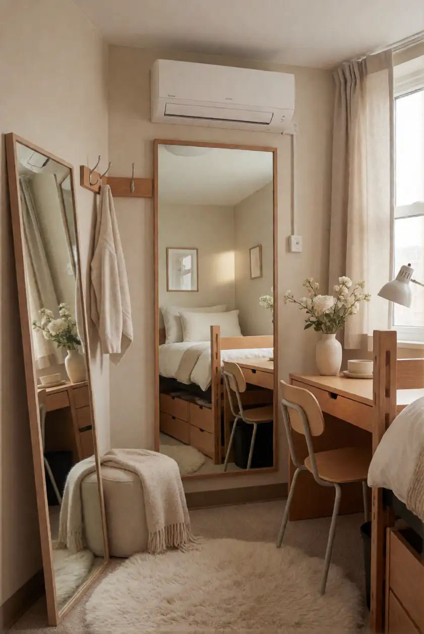 Using Mirrors to Enhance Space