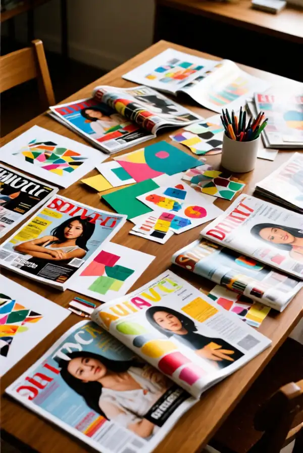 Using Old Magazines for Collages