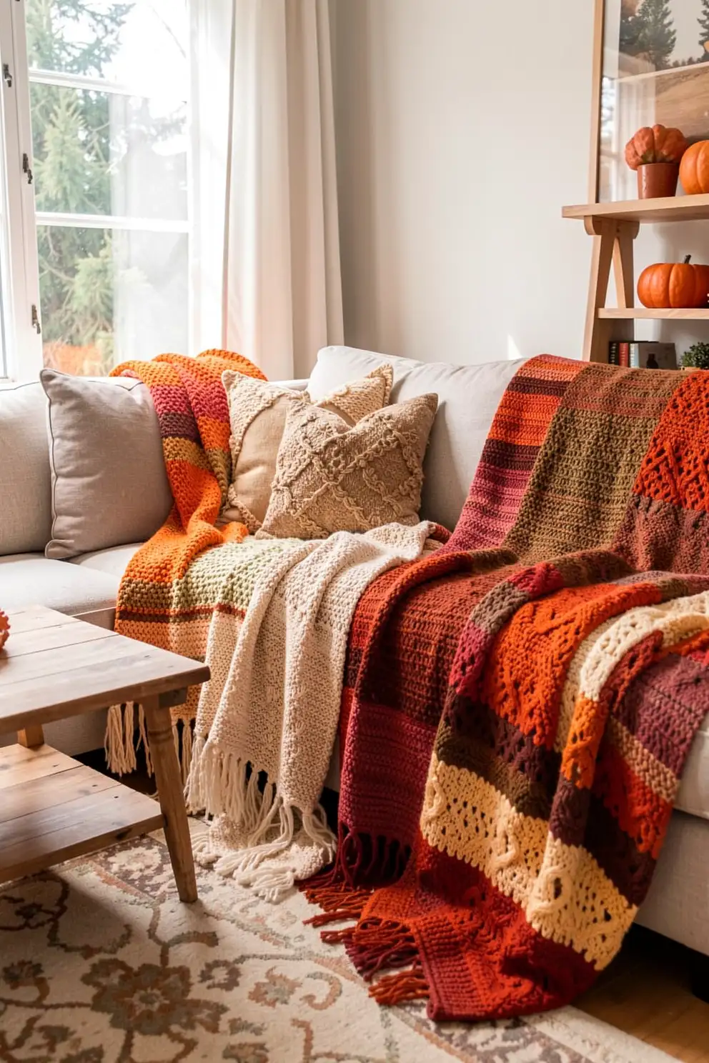 Utilizing Blankets for Seasonal Decor