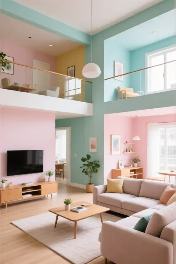 Utilizing Pastel Color in Open Spaces