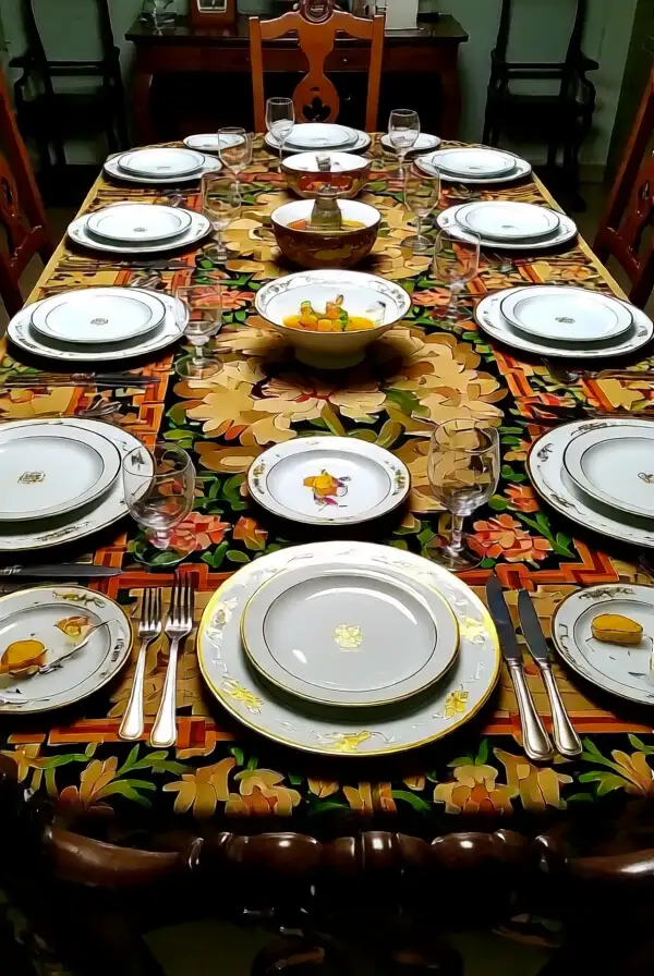 Utilizing Tapestry as Table Linens