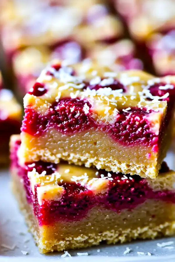 Vegan Raspberry Lemonade Bars