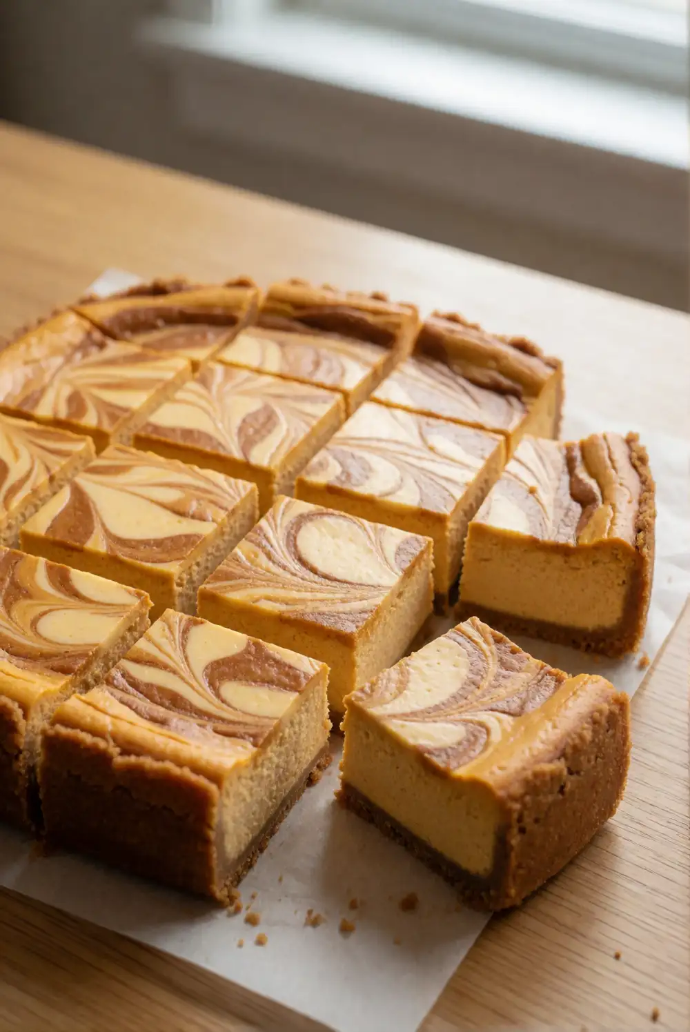 Velvety Pumpkin Cheesecake Bars