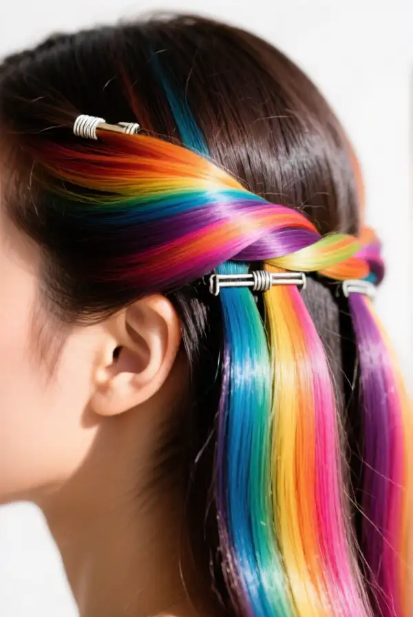 Vibrant Colored Hair Extensions