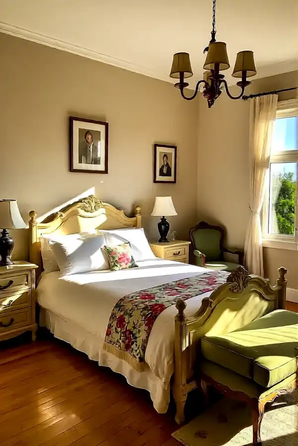 Vintage Furniture with Floral Accents