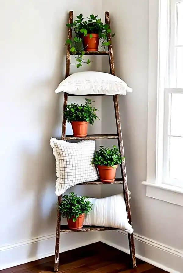 Vintage Ladder Decor