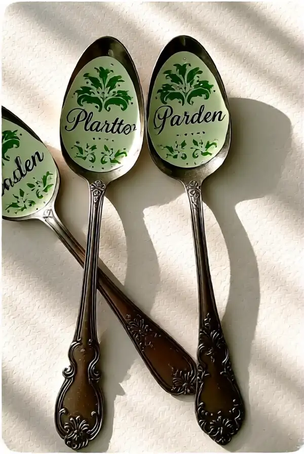Vintage Spoon Garden Markers