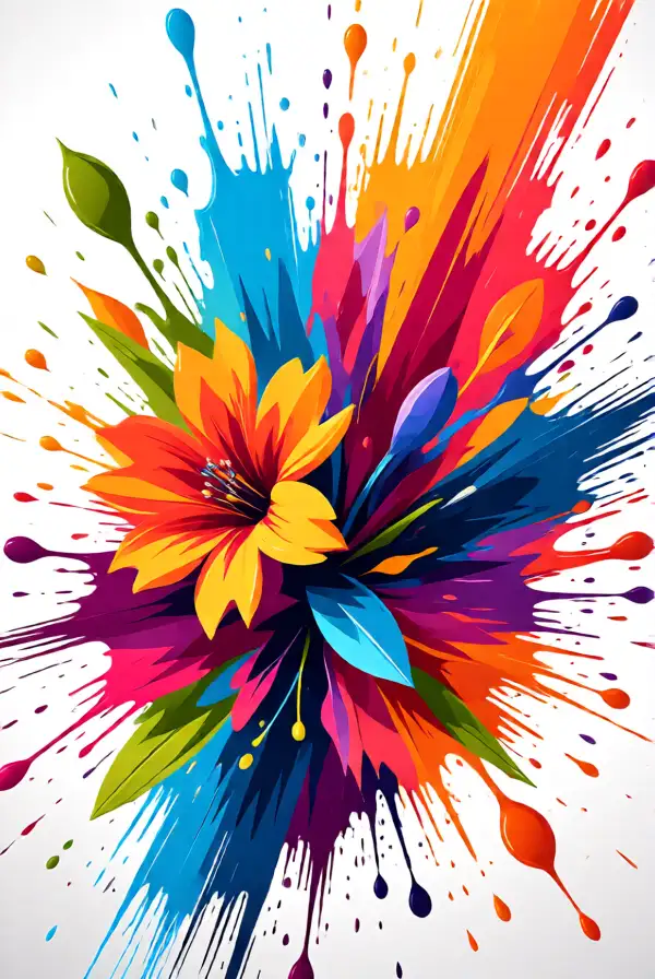 3. Vivid Floral Splash