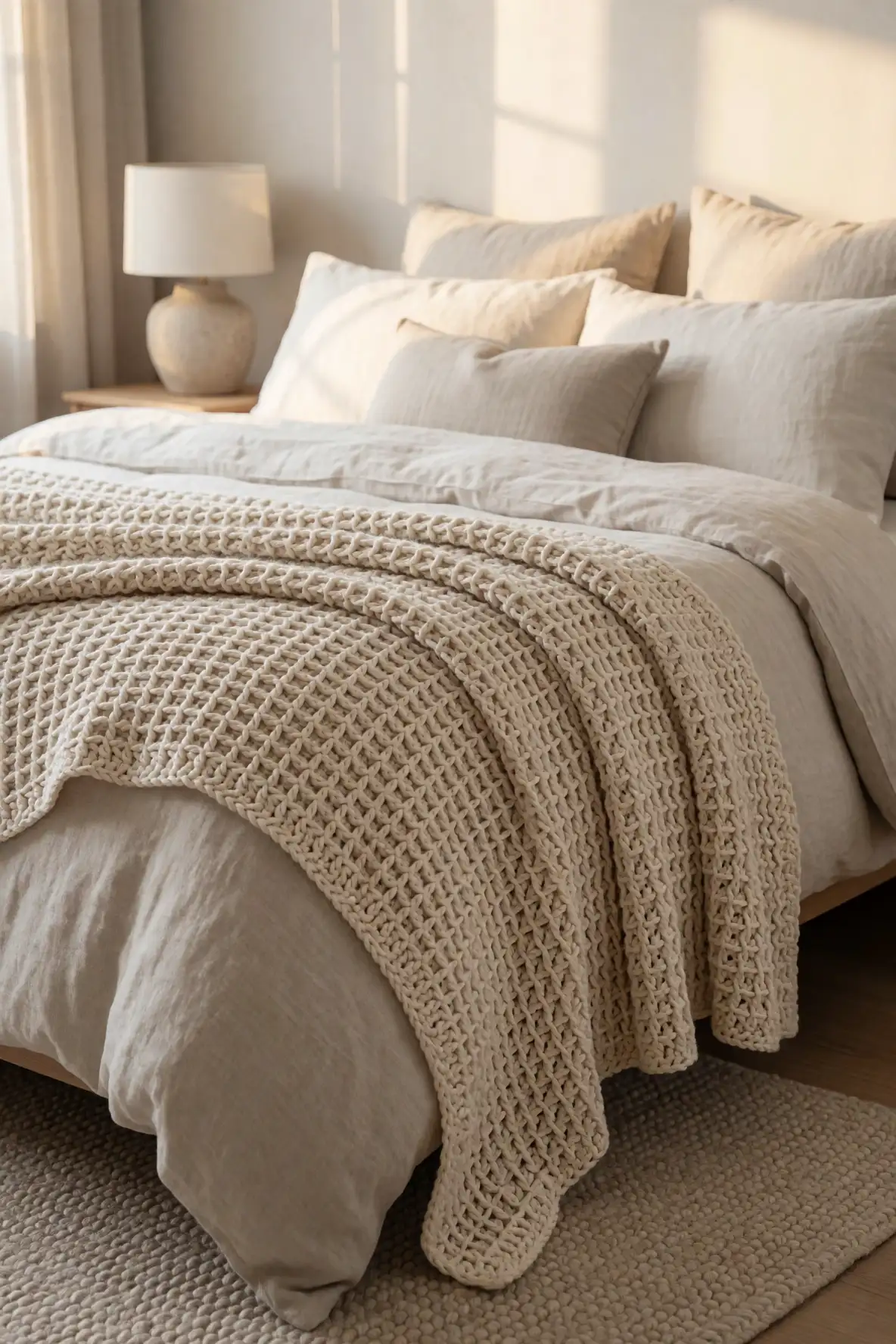 Waffle Stitch in Blankets and Throws